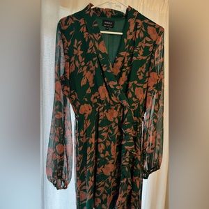 Bardot Floral Midi Dress